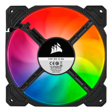 iCUE SP140 RGB PRO 140mm, RGB LEDs, 1150 RPM, 62 CFM, 26 dBA, Cooling Fan