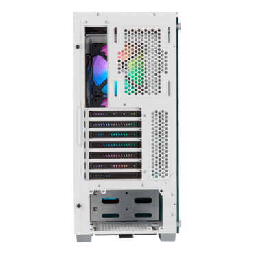 iCUE 220T RGB Airflow, Tempered Glass, No PSU, ATX, White, Mid Tower Case
