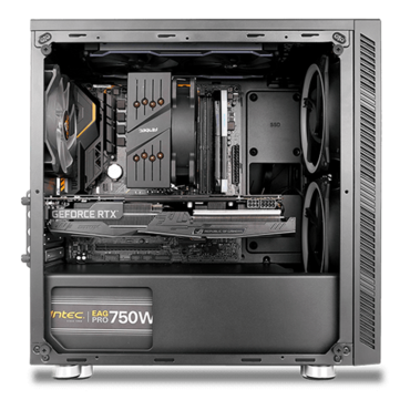 VSK10 Window, Acrylic Side Panel, No PSU, microATX, Black, Mini Tower Case