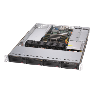 A+ Server 1014S-WTRT, 1U, AMD EPYC™ 7002, 4x SATA/SAS/U.2, 8x DDR4, 2x 10GbLAN, 500W Rdt PSU