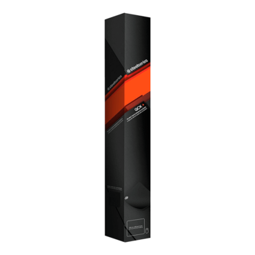 QcK+ (Large), Anti-slip rubber base, Black, Retail Gaming Mouse Mat