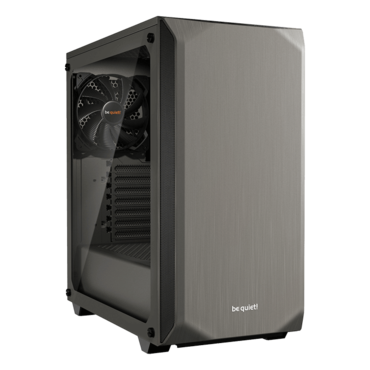 Pure Base 500, Tempered Glass, No PSU, ATX, Metallic Grey, Mid Tower Case