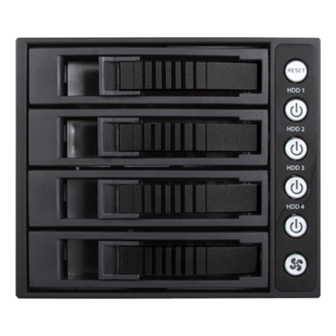 BPU-340MS-BLACK 3x 5.25&quot; to 4x 3.5&quot; 2.5&quot; 12Gb/s HDD SSD SFF-8643 Hot-swap Rack