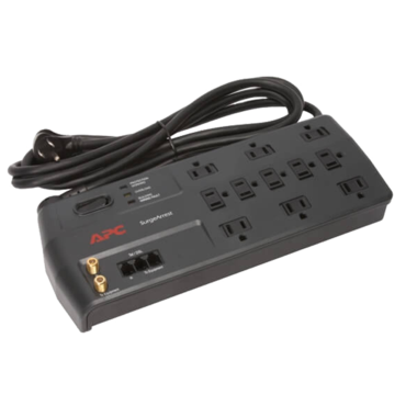 P11VT3, 11 Outlets, 8-ft cord, 120V/15A, Black, Surge Protector