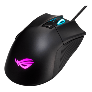 ROG Gladius II Core, RGB, 6200-dpi, Wired, Black, Optical Gaming Mouse