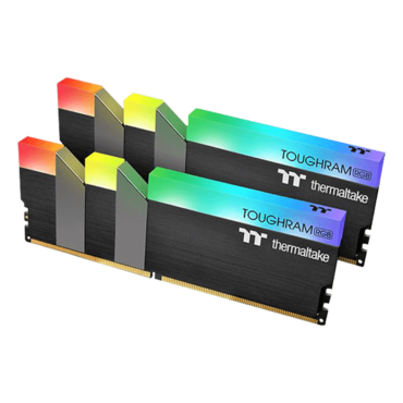 16GB Kit (2 x 8GB) TOUGHRAM RGB DDR4 3000MHz, CL16, Black, RGB LED, DIMM Memory