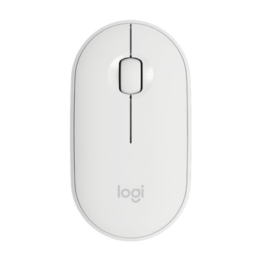 Pebble M350, 1000-dpi, Bluetooth, White, Optical Slim Mouse
