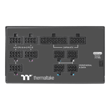 Toughpower PF1 ARGB - 850W, 80 PLUS Platinum 850W, Fully Modular, ATX Power Supply