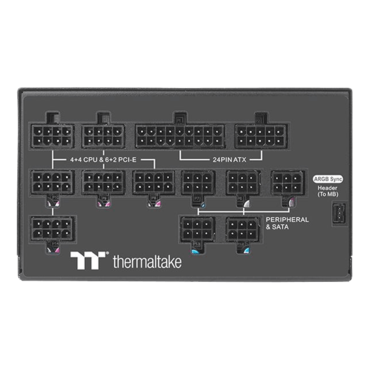 Toughpower PF1 ARGB - 1200W, 80 PLUS Platinum 1200W, Fully Modular, ATX Power Supply