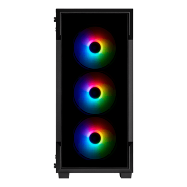 iCUE 220T RGB, Tempered Glass, No PSU, ATX, Black, Mid Tower Case