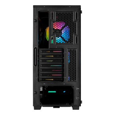 iCUE 220T RGB, Tempered Glass, No PSU, ATX, Black, Mid Tower Case
