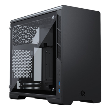 Neo Mini V2, Tempered Glass, No PSU, Mini-ITX, Black, Mini Tower Case