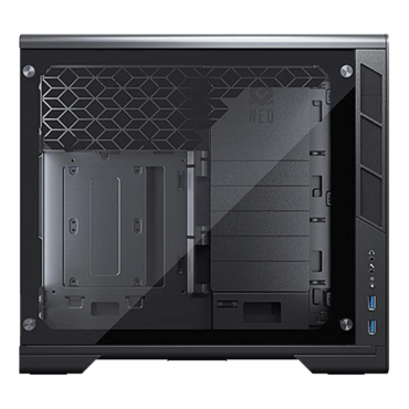 Neo Mini V2, Tempered Glass, No PSU, Mini-ITX, Black, Mini Tower Case