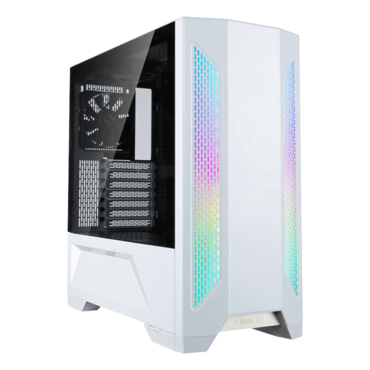 LANCOOL II-W Tempered Glass, No PSU, E-ATX, White, Mid Tower Case