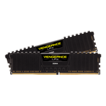 64GB Kit (2 x 32GB) VENGEANCE® LPX DDR4 3200MHz, CL16, Black, DIMM Memory