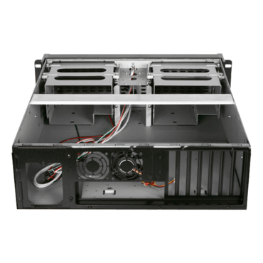 D Storm D-300SEA-BK-T7SA, Black Bezel, 4x 5.25", 3x 3.5" Drive Bays, No PSU, ATX, Black, 3U Chassis
