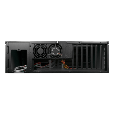 D Storm D-300SEA-BL-HDD2535, Blue Bezel, 4x 5.25", 3x 3.5" Drive Bays, No PSU, ATX, Black, 3U Chassis