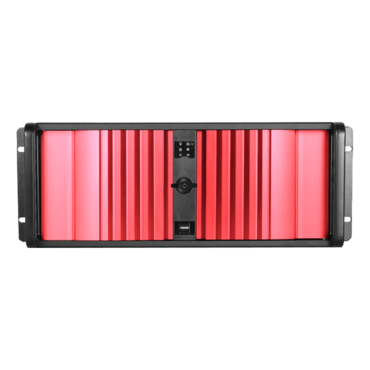 D Storm D-400SEA-RD-50R8PD8, Red Bezel, 4x 5.25&quot;, 3x 3.5&quot; Drive Bays, 500W Rdt PSU, ATX, Black, 4U Chassis