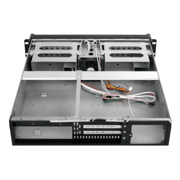 D Storm D-200SEA-RD-75S2UPD8, Red Bezel, 2x 5.25", 2x 3.5" Drive Bays, 750W Rdt PSU, ATX, Black, 2U Chassis