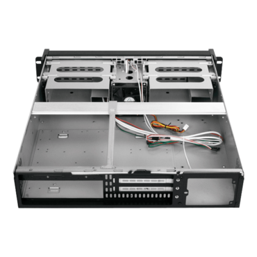D Storm D-200SEA-BK-T7SA, Black Bezel, 2x 5.25", 2x 3.5" Drive Bays, No PSU, ATX, Black, 2U Chassis