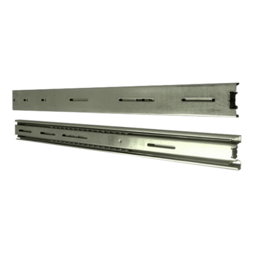 D Storm D-200SEA-BL-RAIL24, Blue Bezel, 2x 5.25", 2x 3.5" Drive Bays, w/ 20" Sliding Rail Kit, No PSU, ATX, Black, 2U Chassis