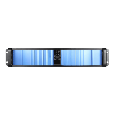 D Storm D-200SEA-BL-HDD2535, Blue Bezel, 2x 5.25&quot;, 2x 3.5&quot; Drive Bays, No PSU, ATX, Black, 2U Chassis