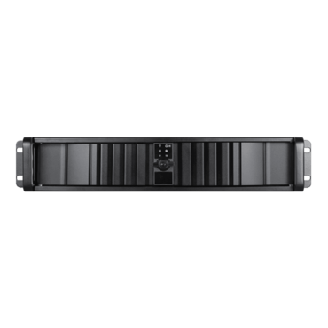 D Storm D-200SEA-BK-RAIL24, Black Bezel, 2x 5.25&quot;, 2x 3.5&quot; Drive Bays, w/ 20&quot; Sliding Rail Kit, No PSU, ATX, Black, 2U Chassis