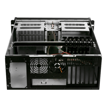 D Storm D-400SEA-BK-T7SA, Black Bezel, 4x 5.25", 3x 3.5" Drive Bays, No PSU, ATX, Black, 4U Chassis