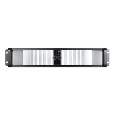 D Storm D-200SEA-SL-RAIL24, Silver Bezel, 2x 5.25&quot;, 2x 3.5&quot; Drive Bays, w/ 20&quot; Sliding Rail Kit, No PSU, ATX, Black, 2U Chassis