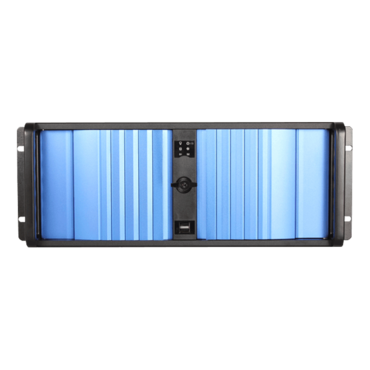 D Storm D-400SEA-BL-HDD2535, Blue Bezel, 4x 5.25&quot;, 3x 3.5&quot; Drive Bays, No PSU, ATX, Black, 4U Chassis