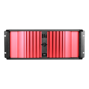 D Storm D-400SEA-RD-HDD2535, Red Bezel, 4x 5.25&quot;, 3x 3.5&quot; Drive Bays, No PSU, ATX, Black, 4U Chassis