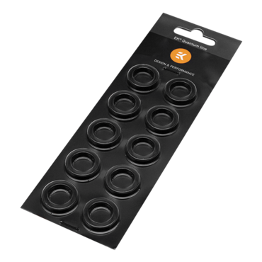 EK-Torque HTC-16 Color Rings Pack - Black (10pcs) (6394)