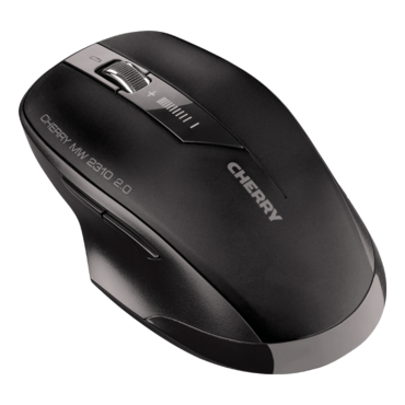 MW 2310 2.0, 2400-dpi, Wireless, Black, Optical Ergonomic Mouse
