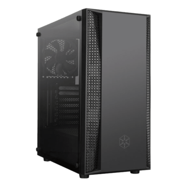 FARA B1, Tempered Glass, No PSU, ATX, Black, Mid Tower Case