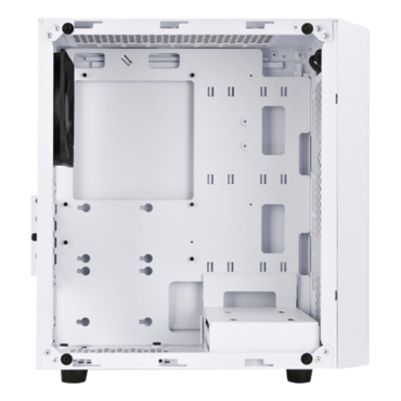 Precision PS15, Tempered Glass, No PSU, microATX, White, Mini Tower Case