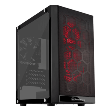 Precision Series SST-PS15B-RGB Tempered Glass, No PSU, microATX, Black, Mini Tower Case