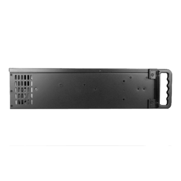 D Storm D-300SEA-SL-RAIL24, Silver Bezel, 4x 5.25&quot;, 3x 3.5&quot; Drive Bays, w/ 20&quot; Sliding Rail Kit, No PSU, ATX, Black, 3U Chassis