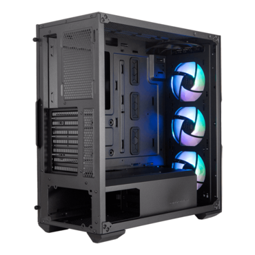 MasterBox TD500 Mesh, Tempered Glass, No PSU, E-ATX, Black, Mid Tower Case