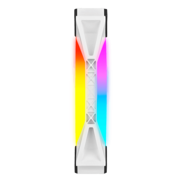iCUE QL140 RGB 140mm, White, RGB LEDs, 1250 RPM, 50.2 CFM, 26 dBA, Cooling Fan