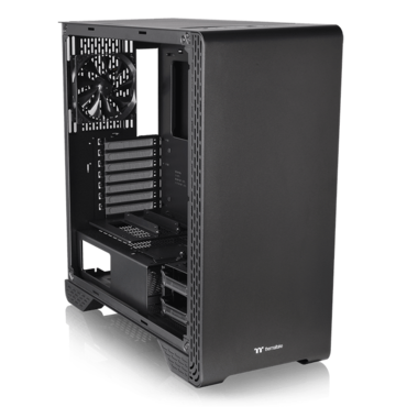S300 TG, Tempered Glass, No PSU, ATX, Black, Mid Tower Case
