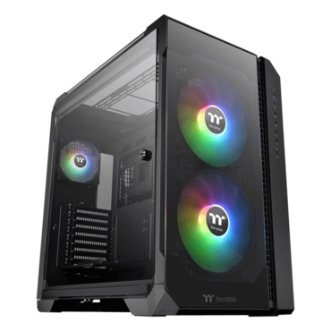 View 51 TG ARGB, Tempered Glass, No PSU, E-ATX, Black, Full Tower Case