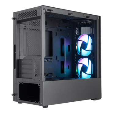 MasterBox MB311L ARGB, Tempered Glass, No PSU, microATX, Black, Mini Tower Case