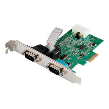PEX2S953, Dual-Serial Port / RS-232 PCIe Card - TAA Compliant