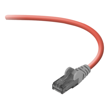 3' Cat6 Crossover RJ-45M Cable, Red