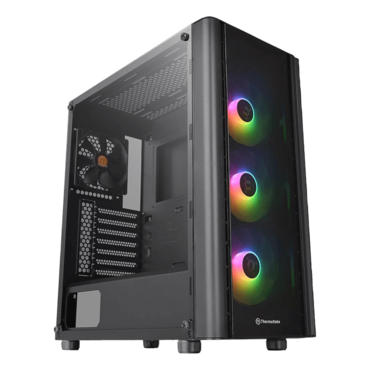 V250 TG ARGB, Tempered Glass, No PSU, ATX, Black, Mid Tower Case