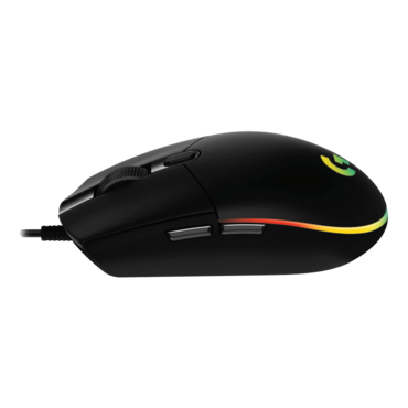 G203 Lightsync, RGB, 8000-dpi, Wired, Black, Laser Gaming Mouse