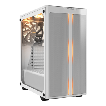 Pure Base 500DX, Tempered Glass, No PSU, ATX, White, Mid Tower Case