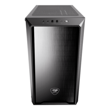 MG130-G, Tempered Glass, No PSU, microATX, Black, Mini Tower Case