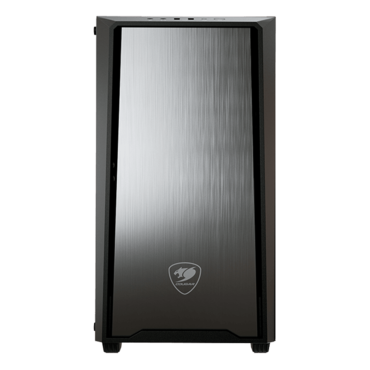 MG130-G, Tempered Glass, No PSU, microATX, Black, Mini Tower Case