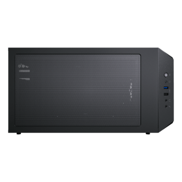 MG130-G, Tempered Glass, No PSU, microATX, Black, Mini Tower Case